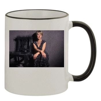 Helen Mirren 11oz Colored Rim & Handle Mug