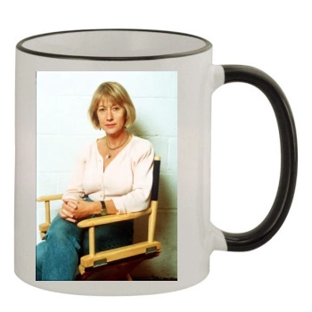 Helen Mirren 11oz Colored Rim & Handle Mug