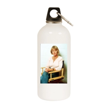 Helen Mirren White Water Bottle With Carabiner