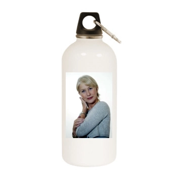 Helen Mirren White Water Bottle With Carabiner