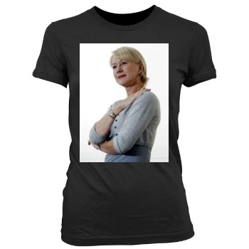 Helen Mirren Women's Junior Cut Crewneck T-Shirt