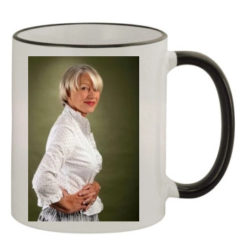 Helen Mirren 11oz Colored Rim & Handle Mug