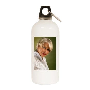 Helen Mirren White Water Bottle With Carabiner