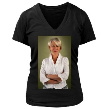 Helen Mirren Women's Deep V-Neck TShirt