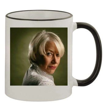 Helen Mirren 11oz Colored Rim & Handle Mug