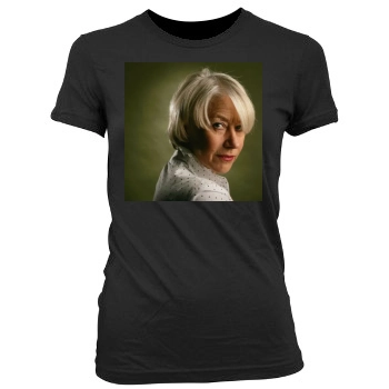 Helen Mirren Women's Junior Cut Crewneck T-Shirt