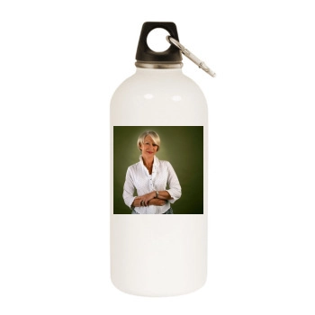 Helen Mirren White Water Bottle With Carabiner