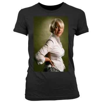 Helen Mirren Women's Junior Cut Crewneck T-Shirt