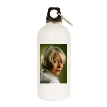 Helen Mirren White Water Bottle With Carabiner