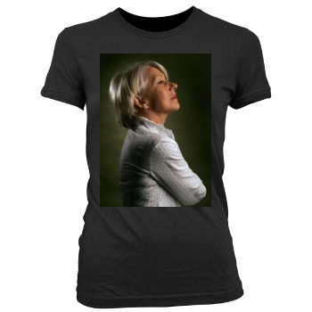 Helen Mirren Women's Junior Cut Crewneck T-Shirt