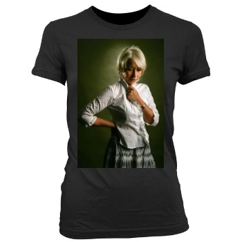 Helen Mirren Women's Junior Cut Crewneck T-Shirt