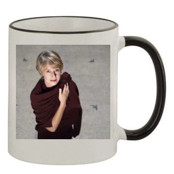 Helen Mirren 11oz Colored Rim & Handle Mug