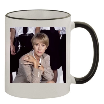 Helen Mirren 11oz Colored Rim & Handle Mug