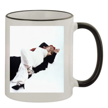 Helen Mirren 11oz Colored Rim & Handle Mug