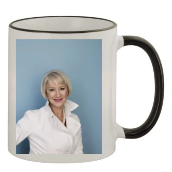 Helen Mirren 11oz Colored Rim & Handle Mug