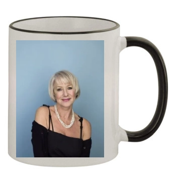 Helen Mirren 11oz Colored Rim & Handle Mug