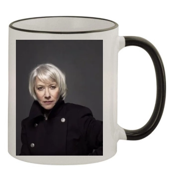 Helen Mirren 11oz Colored Rim & Handle Mug