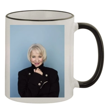 Helen Mirren 11oz Colored Rim & Handle Mug