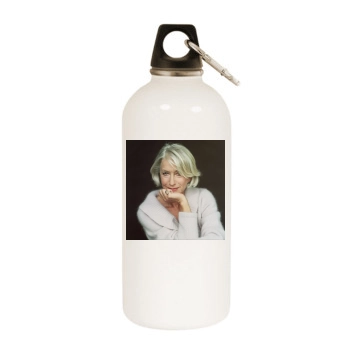 Helen Mirren White Water Bottle With Carabiner