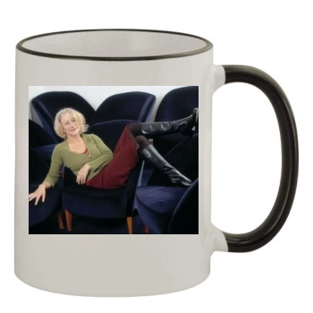 Helen Mirren 11oz Colored Rim & Handle Mug