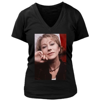 Helen Mirren Women's Deep V-Neck TShirt