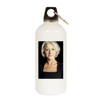 Helen Mirren White Water Bottle With Carabiner