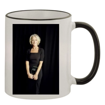 Helen Mirren 11oz Colored Rim & Handle Mug