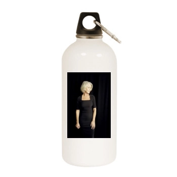 Helen Mirren White Water Bottle With Carabiner