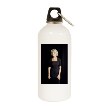 Helen Mirren White Water Bottle With Carabiner