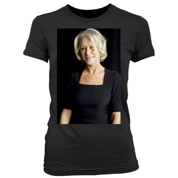 Helen Mirren Women's Junior Cut Crewneck T-Shirt