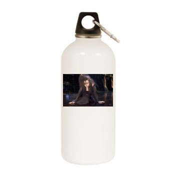 Helena Bonham Carter White Water Bottle With Carabiner