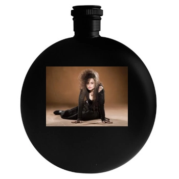 Helena Bonham Carter Round Flask