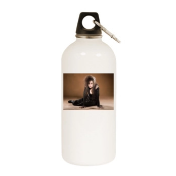 Helena Bonham Carter White Water Bottle With Carabiner