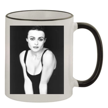 Helena Bonham Carter 11oz Colored Rim & Handle Mug