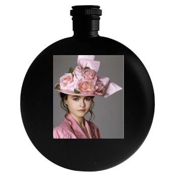 Helena Bonham Carter Round Flask