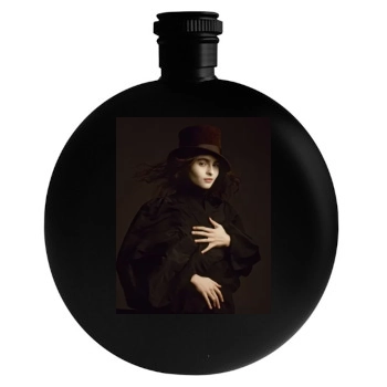 Helena Bonham Carter Round Flask