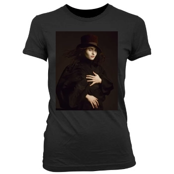 Helena Bonham Carter Women's Junior Cut Crewneck T-Shirt