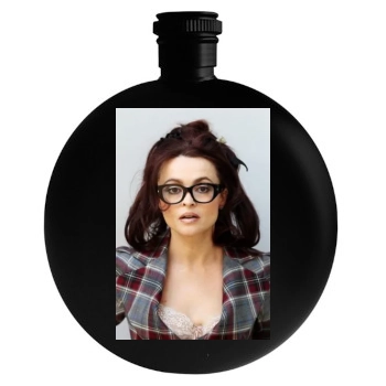 Helena Bonham Carter Round Flask