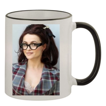 Helena Bonham Carter 11oz Colored Rim & Handle Mug