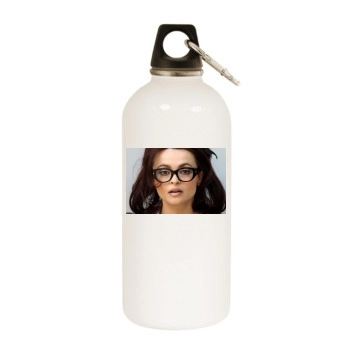 Helena Bonham Carter White Water Bottle With Carabiner