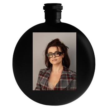 Helena Bonham Carter Round Flask