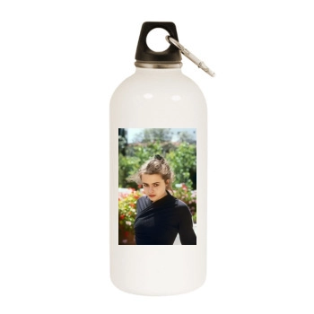 Helena Bonham Carter White Water Bottle With Carabiner