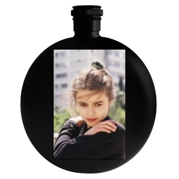 Helena Bonham Carter Round Flask