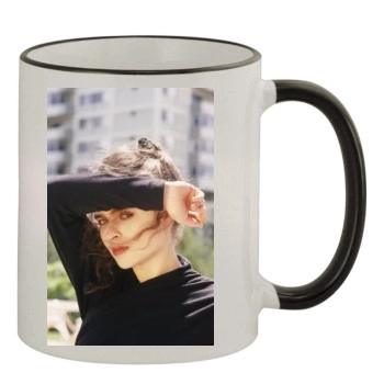 Helena Bonham Carter 11oz Colored Rim & Handle Mug