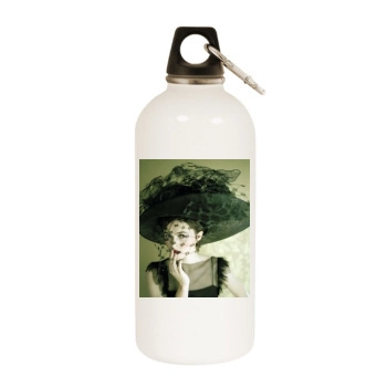 Helena Bonham Carter White Water Bottle With Carabiner