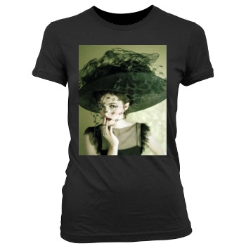 Helena Bonham Carter Women's Junior Cut Crewneck T-Shirt