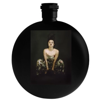 Helena Bonham Carter Round Flask