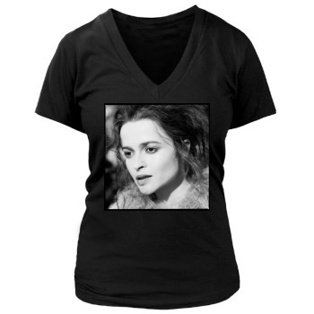 Helena Bonham Carter Women's Deep V-Neck TShirt