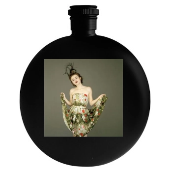 Helena Bonham Carter Round Flask