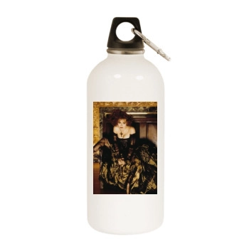 Helena Bonham Carter White Water Bottle With Carabiner